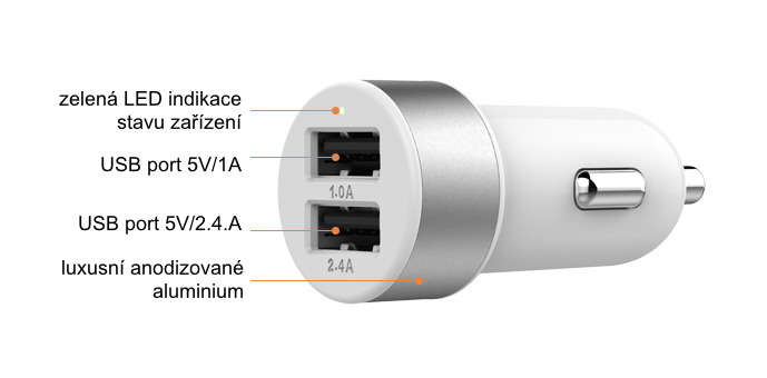 LAB.C 2 Port Car Charger