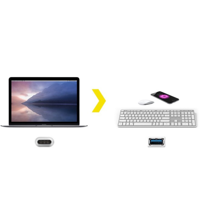 Kanex USB-C to USB-A Female Adapter