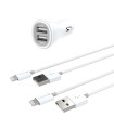 Kanex 2-Port Car Charger + 2 Lightning Cables