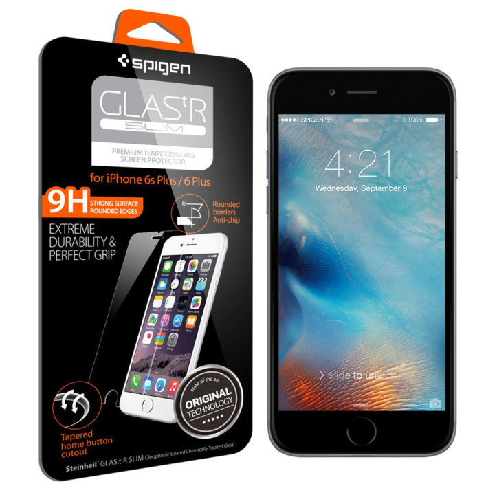 Spigen Protector GLAS.tR SLIM - iPhone 6+/6s+