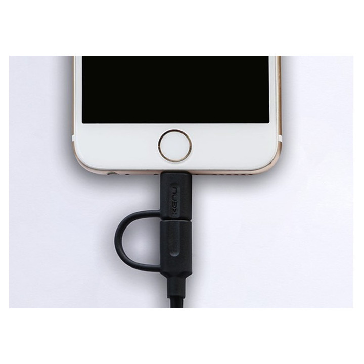 Kenu Tripline lightning micro-usb cable 1m