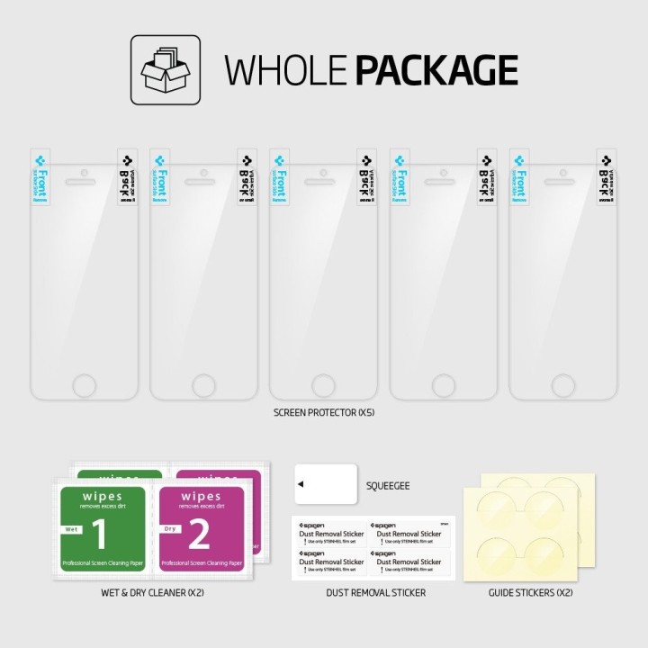 Spigen LCD Film Crystal CR iPhone 5/5s/SE