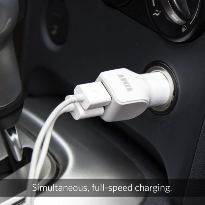 Anker 24W Dual-Port Rapid USB Car Charger
