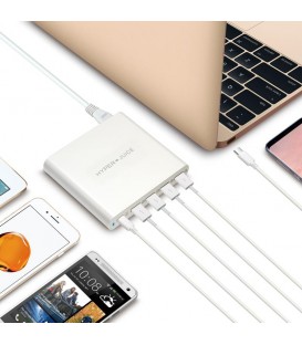 HyperJuice 80W USB-C Charger with 4 x QC 3.0 USB 2