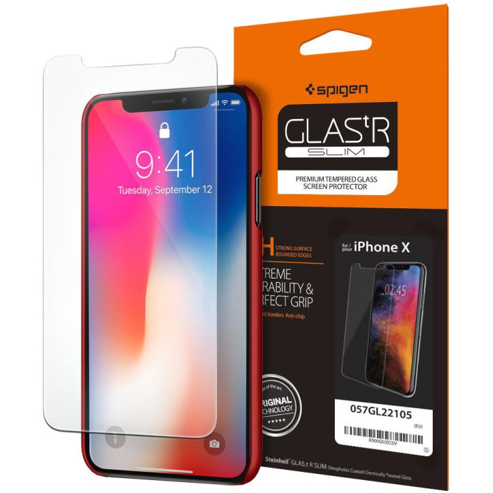 Spigen Screen Protector GLAS.tR SLIM iPhone X