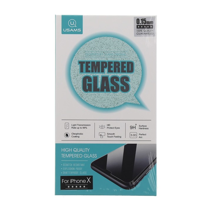 USAMS BH371 Tempered Glass 0.15mm Soft Edge iPhone X