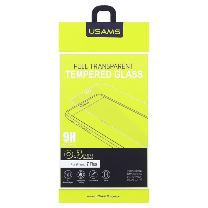 USAMS Tempered Glass 9H 0,3 mm iPhone 7