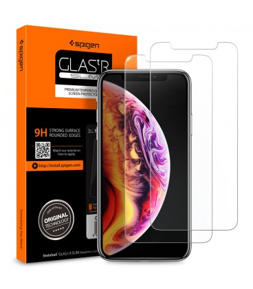 Spigen Glass GLAS.tR SLIM 2 pack iPhone XS Max
