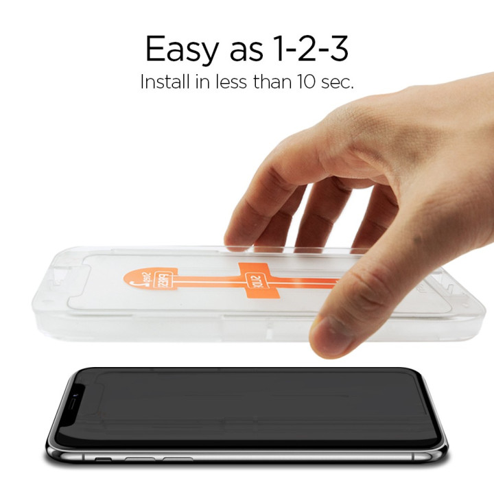 Spigen Glass GLAS.tR EZ Fit iPhone XS/X