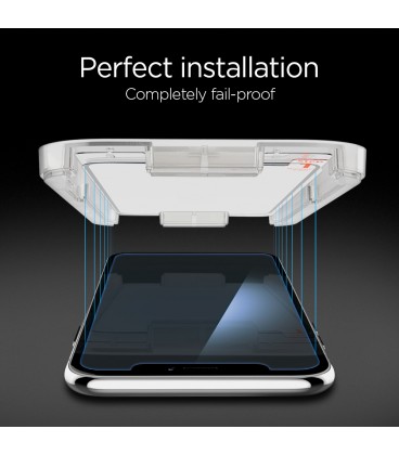 Spigen Glass GLAS.tR EZ Fit iPhone XS/X
