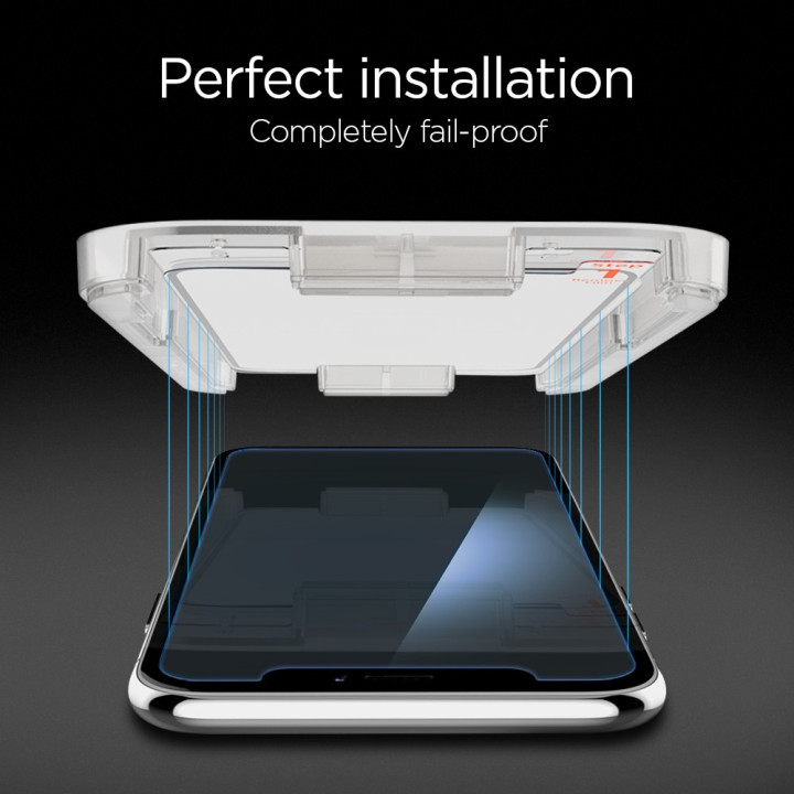 Spigen Glass GLAS.tR EZ Fit iPhone XS/X