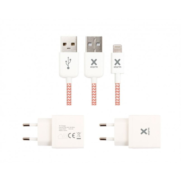 Xtorm AC Adapter 2x USB + Lightning cable 2.4A