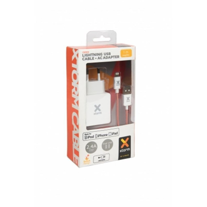 Xtorm AC Adapter 2x USB + Lightning cable 2.4A