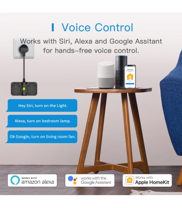 Meross Smart Plug Wi-Fi without energy monitor Apple HK