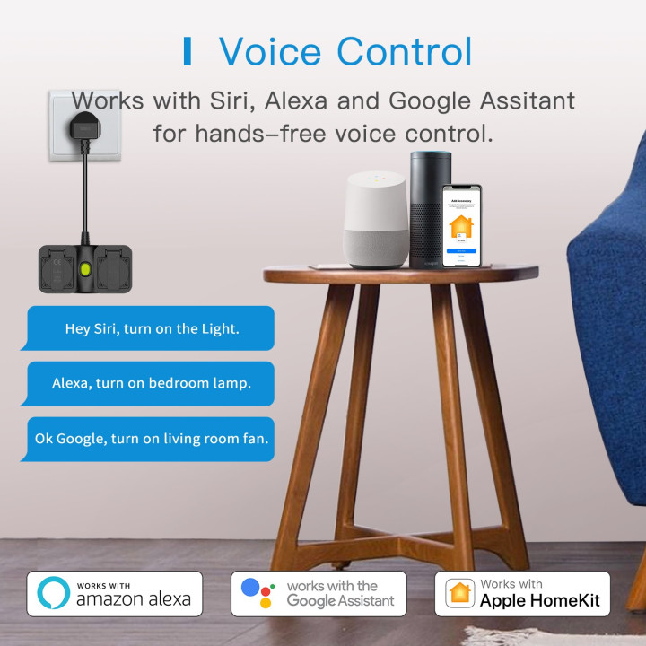 Meross Smart Plug Wi-Fi without energy monitor Apple HK