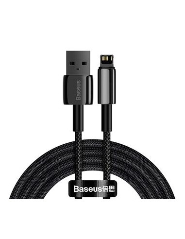 Baseus CALWJ-A01 Tungsten Gold Lightning 2.4A 2m Black
