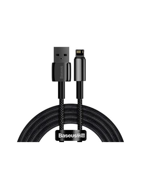 Baseus CALWJ-A01 Tungsten Gold Lightning 2.4A 2m Black