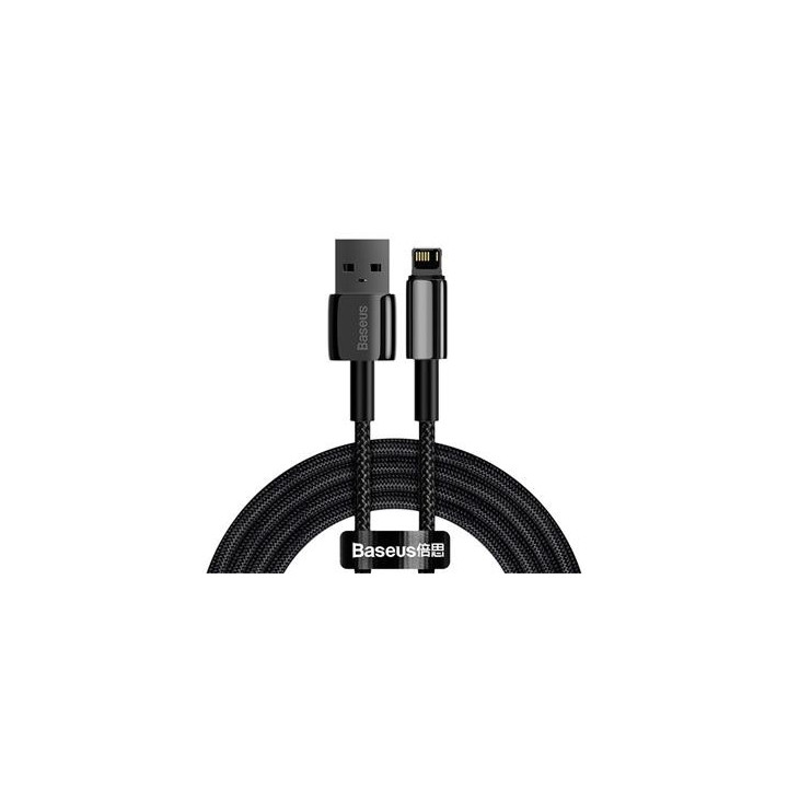 Baseus CALWJ-A01 Tungsten Gold Lightning 2.4A 2m Black