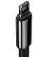 Baseus Tungsten Gold Lightning 2.4A 2m Black