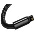 Baseus Tungsten Gold Lightning 2.4A 2m Black