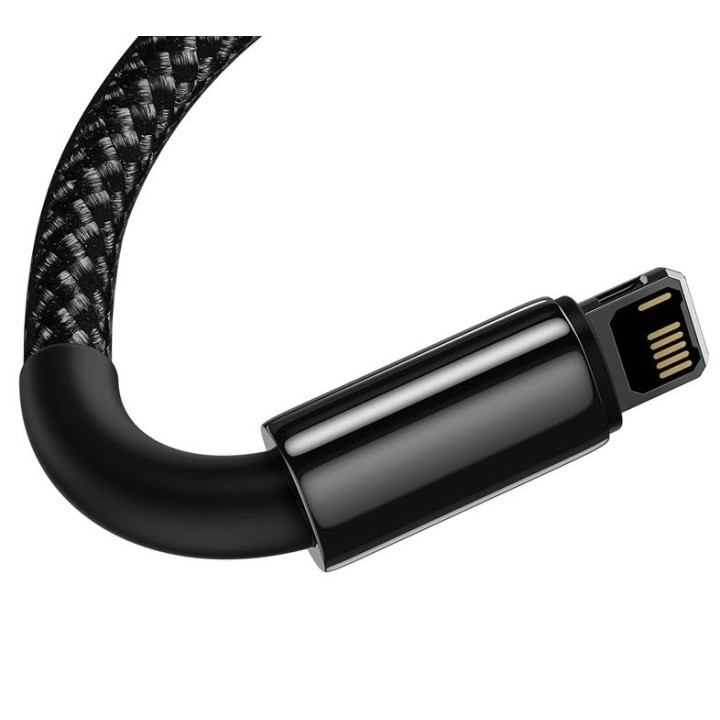 Baseus Tungsten Gold Lightning 2.4A 2m Black