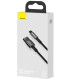 Baseus Tungsten Gold Lightning 2.4A 2m Black
