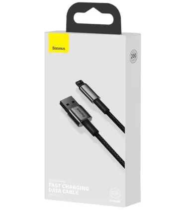 Baseus Tungsten Gold Lightning 2.4A 2m Black