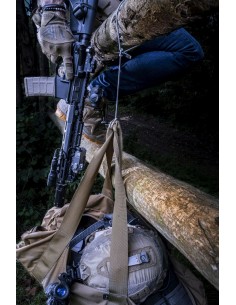 Tactical Fast Rope Aramid Cable USB-A/USB-C 0.3m Grey 2