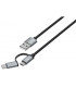 LAB.C USB-C & microUSB kabel 1,2 m
