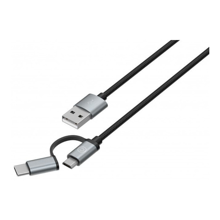 LAB.C USB-C & microUSB kabel 1,2 m