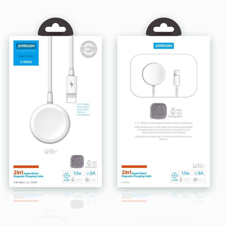 Joyroom S-IW002S Ben Series Apple Watch Magnetická Nabíjačka 2in1