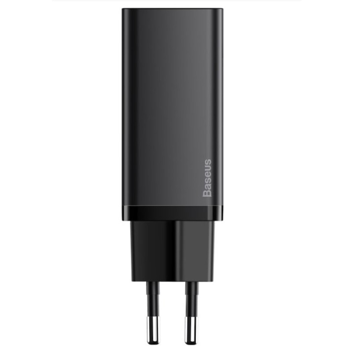 Baseus CCGAN2L-B01 GaN2 Lite Quick Nabíjačka USB + USB-C 65W Black