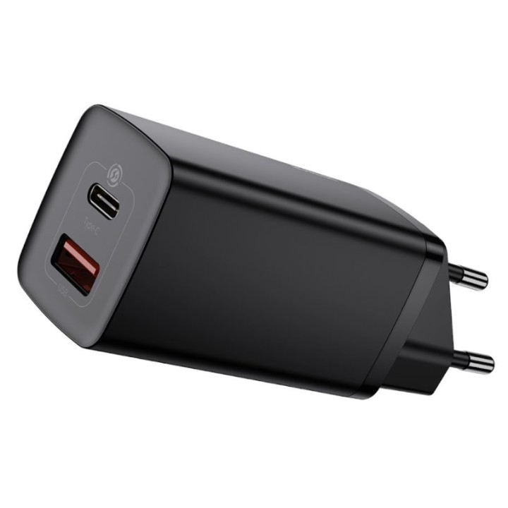 Baseus CCGAN2L-B01 GaN2 Lite Quick Nabíjačka USB + USB-C 65W Black