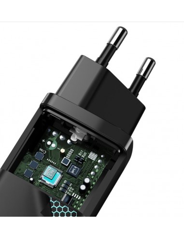 Baseus CCGAN2L-B01 GaN2 Lite Quick Nabíjačka USB + USB-C 65W Black