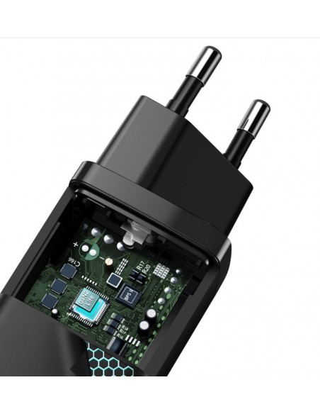 Baseus CCGAN2L-B01 GaN2 Lite Quick Nabíjačka USB + USB-C 65W Black