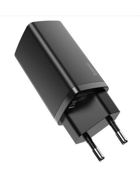 Baseus CCGAN2L-B01 GaN2 Lite Quick Nabíjačka USB + USB-C 65W Black