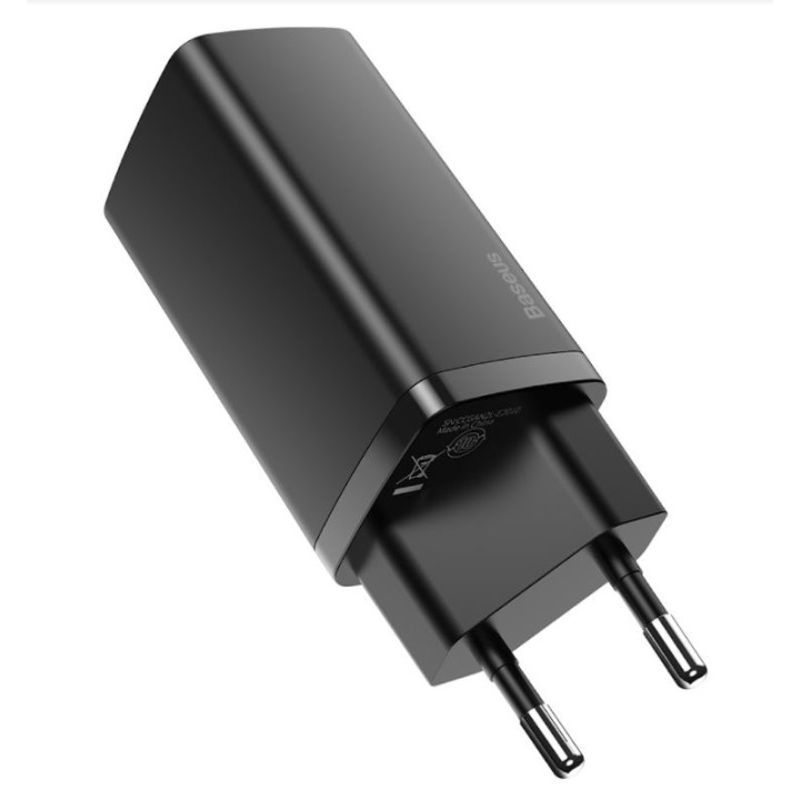 Baseus CCGAN2L-B01 GaN2 Lite Quick Nabíjačka USB + USB-C 65W Black
