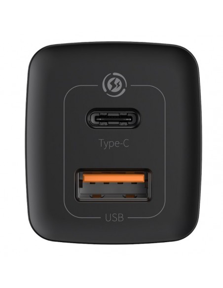 Baseus CCGAN2L-B01 GaN2 Lite Quick Nabíjačka USB + USB-C 65W Black