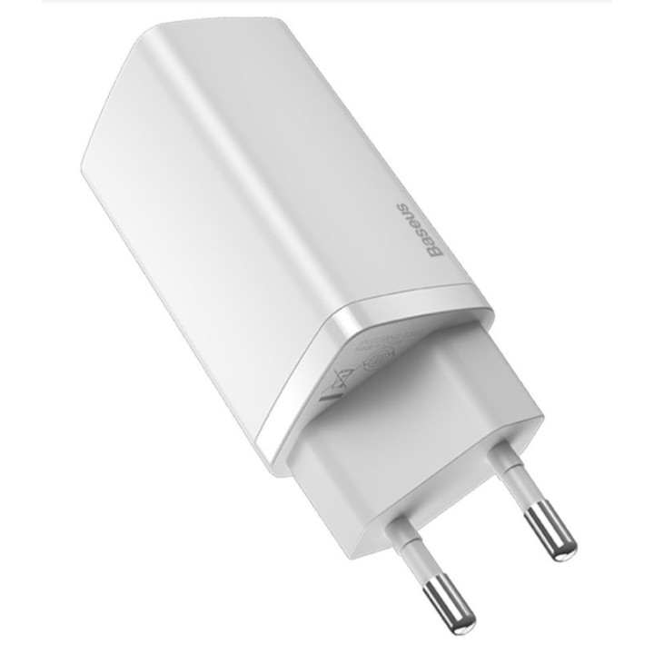 Baseus CCGAN2L-B01 GaN2 Lite Quick Nabíjačka USB + USB-C 65W White