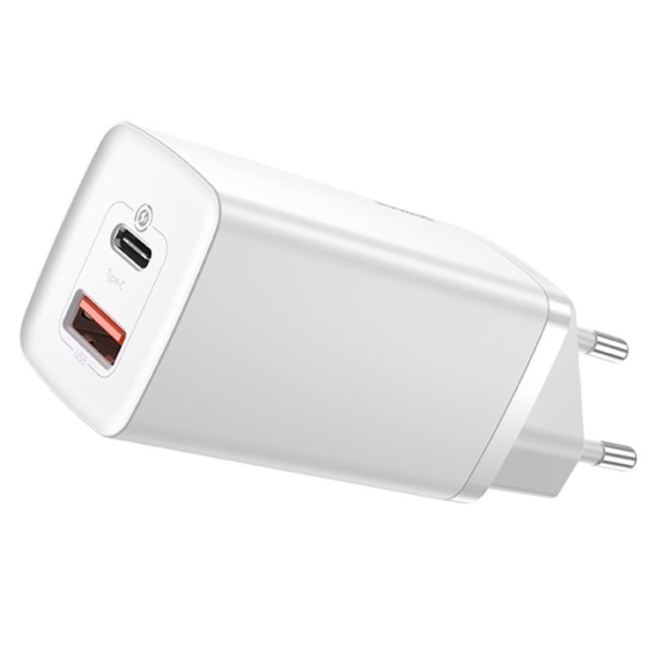 Baseus CCGAN2L-B01 GaN2 Lite Quick Nabíjačka USB + USB-C 65W White