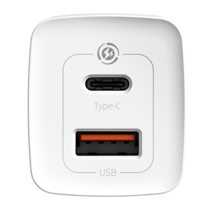 Baseus CCGAN2L-B01 GaN2 Lite Quick Nabíjačka USB + USB-C 65W White