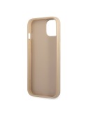 Guess Saffiano Double Card Zadný Kryt pre iPhone 13 Beige