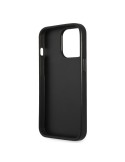Guess Saffiano Double Card Zadný Kryt pre iPhone 13 Silver