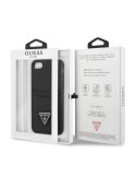 Guess Saffiano Double Card Zadný Kryt pre iPhone 7/8/SE2020/SE2022 Black
