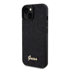 Guess PU Square Mirror Script Logo Zadný Kryt pre iPhone 15