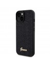 Guess PU Square Mirror Script Logo Zadný Kryt pre iPhone 15