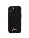 Guess PU Square Mirror Script Logo Zadný Kryt pre iPhone 15
