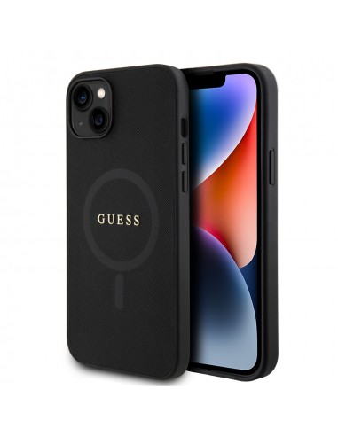 Guess PU Saffiano MagSafe Zadný Kryt pre iPhone 15