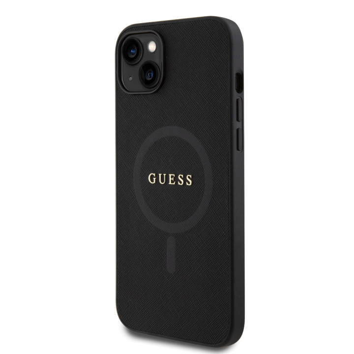Guess PU Saffiano MagSafe Zadný Kryt pre iPhone 15