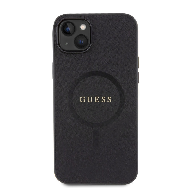 Guess PU Saffiano MagSafe Zadný Kryt pre iPhone 15
